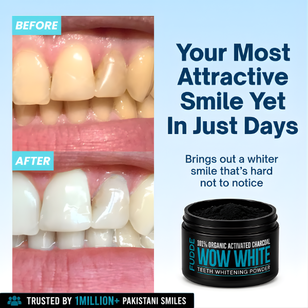 Wow White (Activated Charcoal Teeth Whitening Powder)