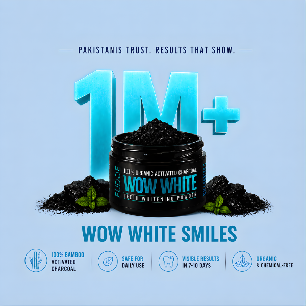 Wow White (Activated Charcoal Teeth Whitening Powder)